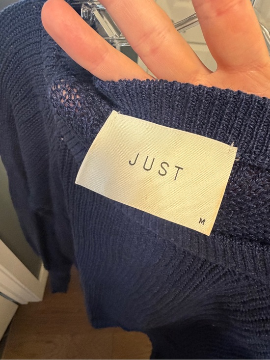 Just Female Sweaters - Just Female Dark Blue Knot Sweater